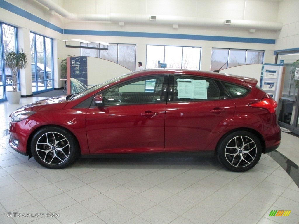 2017 Focus SEL Hatch - Ruby Red / Charcoal Black photo #10