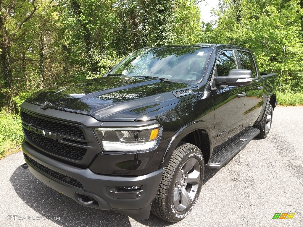 Diamond Black Crystal Pearl 2022 Ram 1500 Big Horn Built-to-Serve Edition Crew Cab 4x4 Exterior Photo #144153280