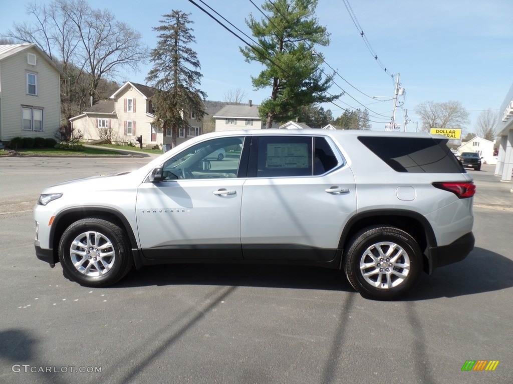 Silver Ice Metallic 2022 Chevrolet Traverse LS AWD Exterior Photo #144153307