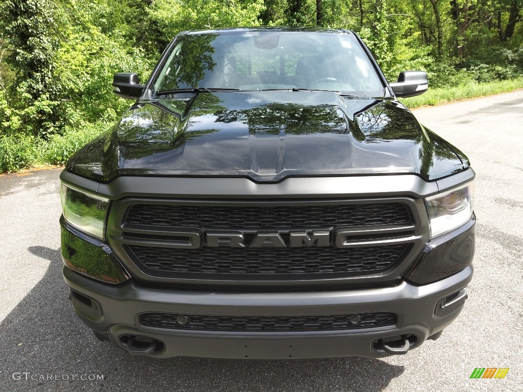 Diamond Black Crystal Pearl 2022 Ram 1500 Big Horn Built-to-Serve Edition Crew Cab 4x4 Exterior Photo #144153322