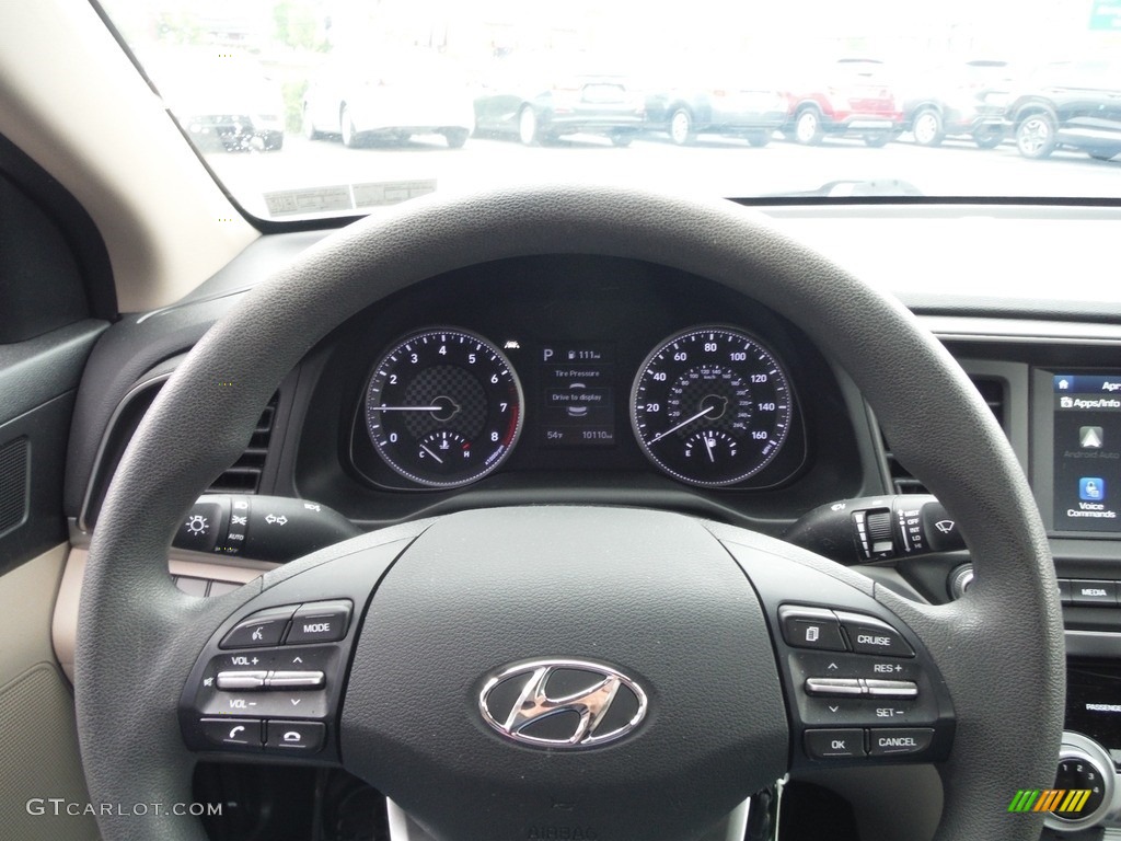 2019 Elantra SEL - Scarlet Red / Beige photo #20