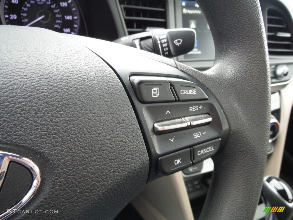 2019 Elantra SEL - Scarlet Red / Beige photo #22