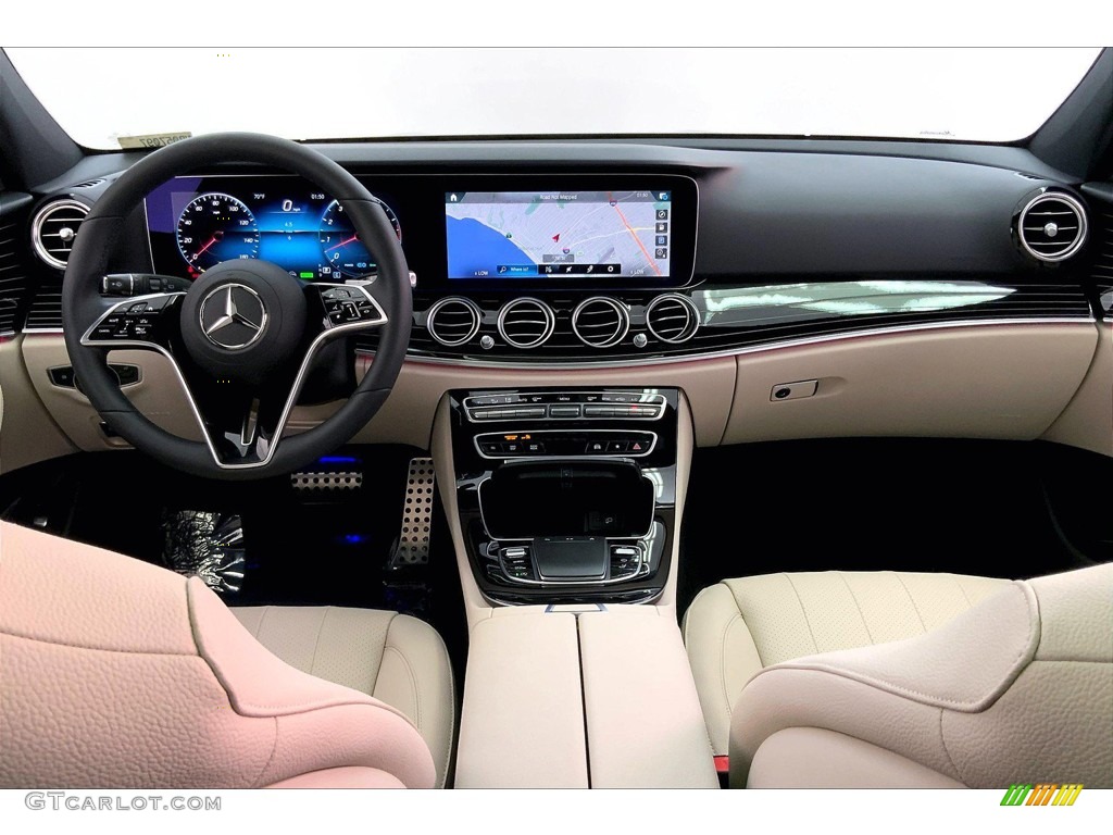 2022 Mercedes-Benz E 450 4Matic All-Terrain Wagon Macchiato Beige/Black Dashboard Photo #144155215
