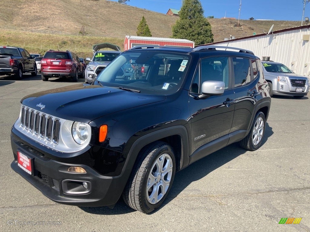 Black 2017 Jeep Renegade Limited Exterior Photo #144155350