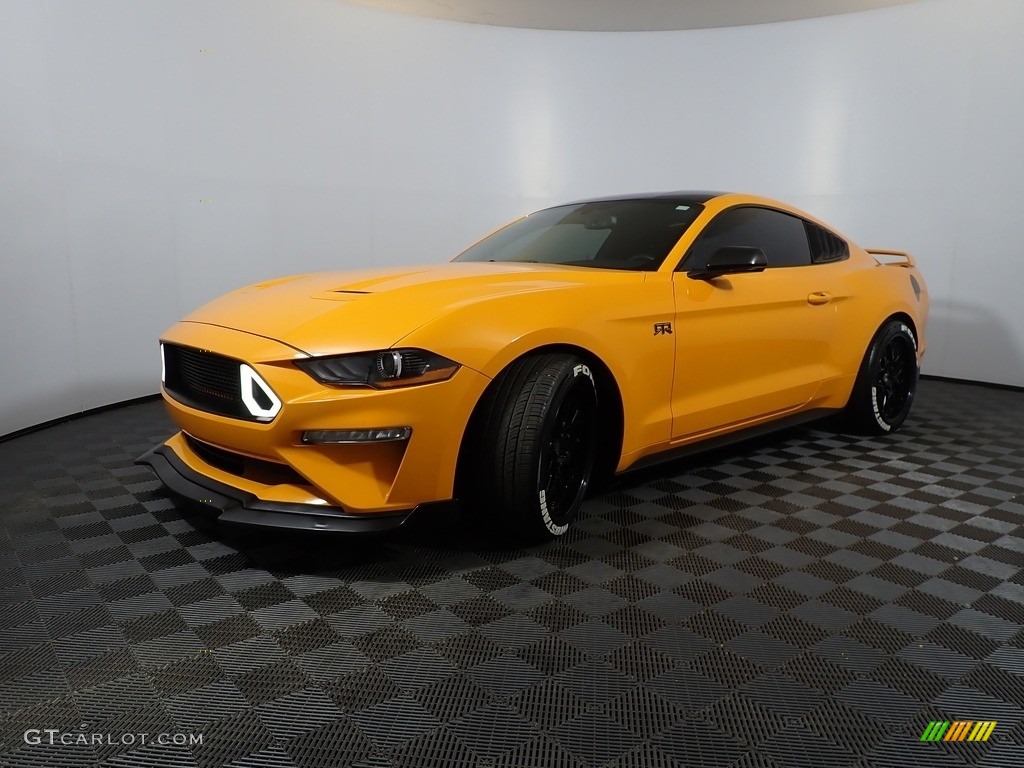 2019 Mustang EcoBoost Fastback - Orange Fury / Ebony photo #8
