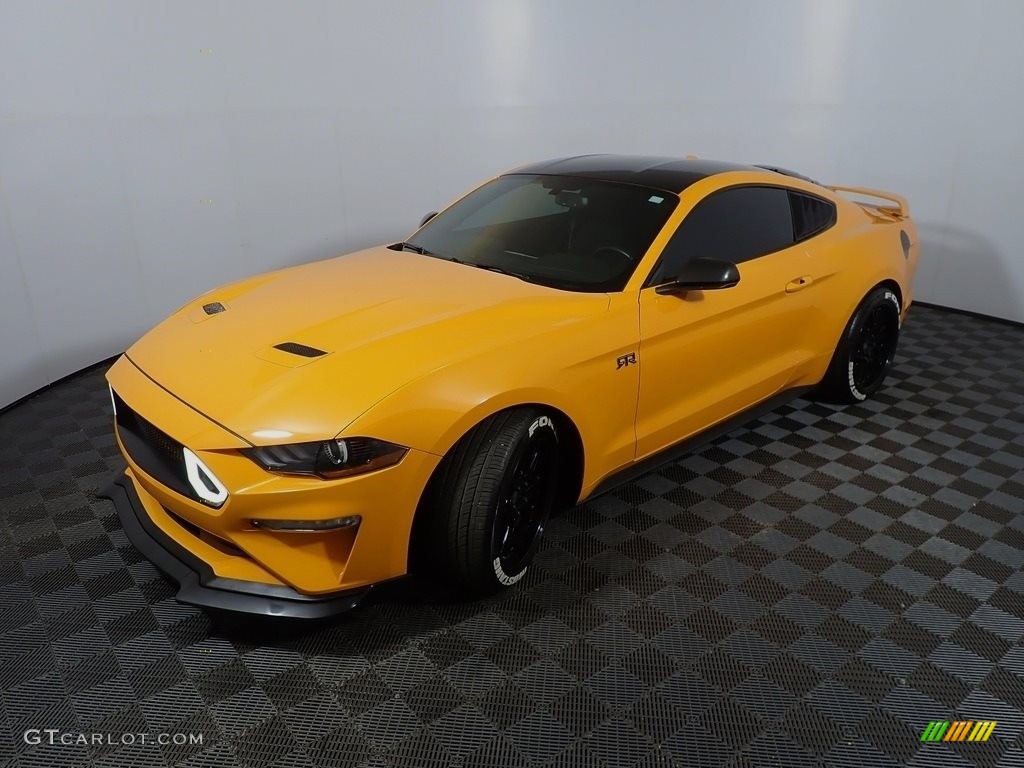 2019 Mustang EcoBoost Fastback - Orange Fury / Ebony photo #9