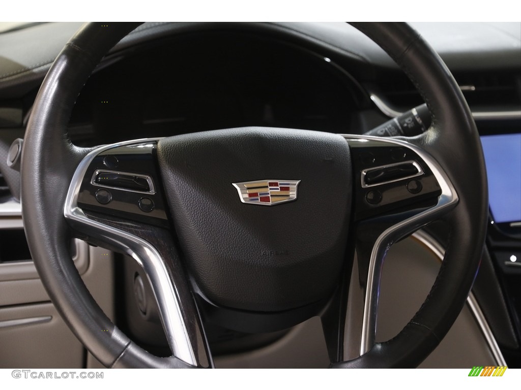 2016 Cadillac XTS Luxury Sedan Medium Titanium/Jet Black Steering Wheel Photo #144156052