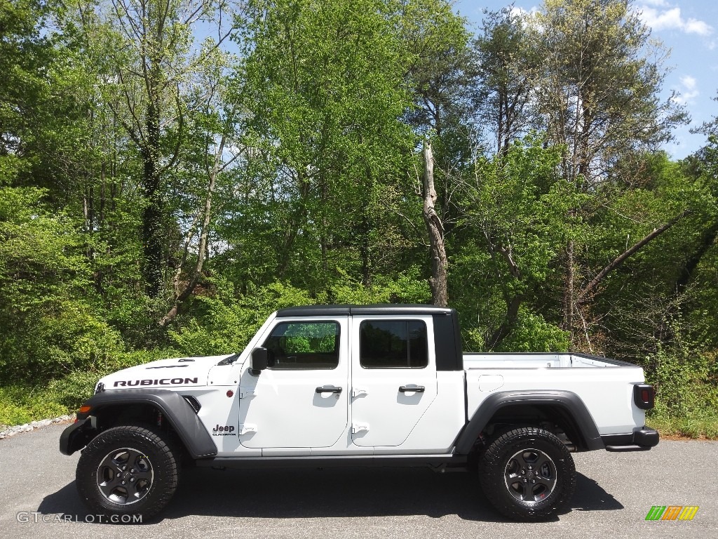 2022 Gladiator Rubicon 4x4 - Bright White / Black photo #1