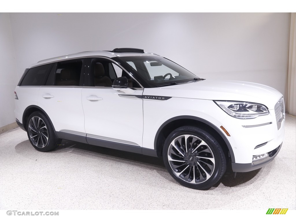 2020 Aviator Reserve AWD - Pristine White / Ebony Roast photo #1