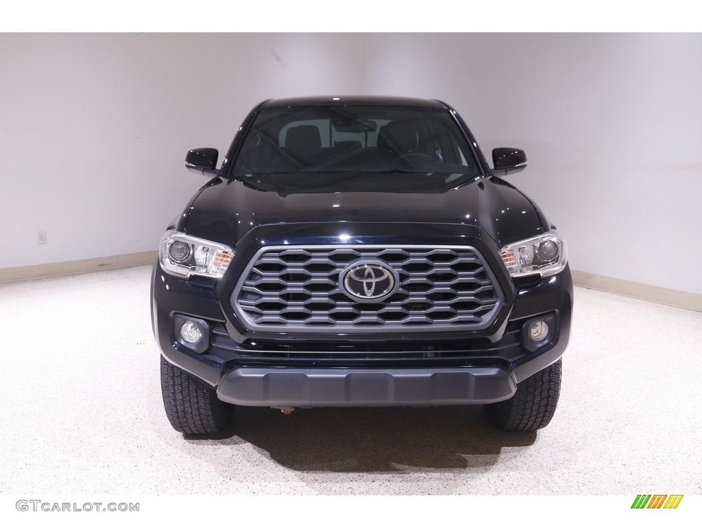 2020 Tacoma TRD Off Road Double Cab 4x4 - Midnight Black Metallic / Black photo #2