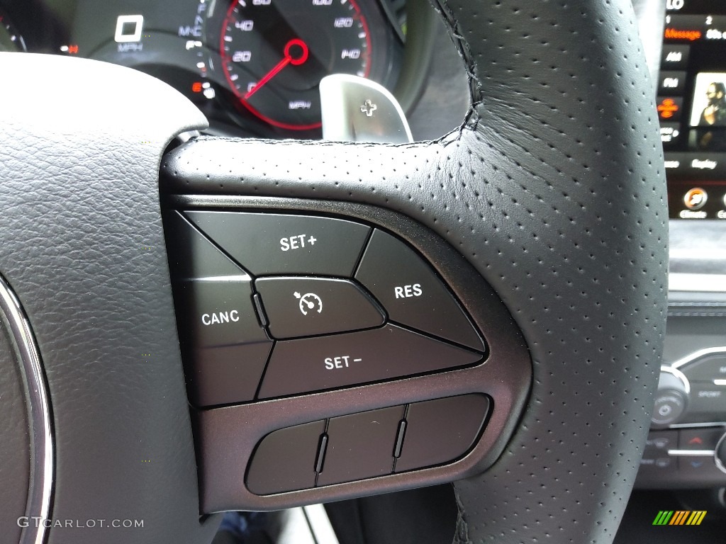 2022 Dodge Charger R/T Daytona Black Steering Wheel Photo #144157048
