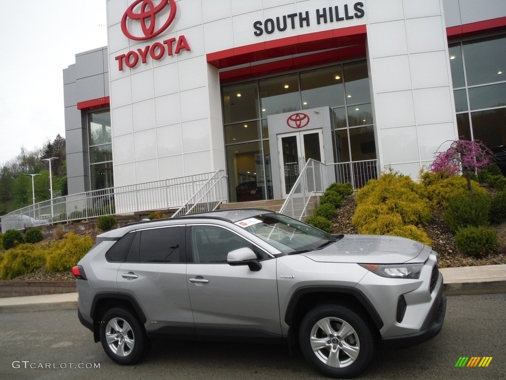2019 RAV4 LE AWD Hybrid - Silver Sky Metallic / Black photo #2