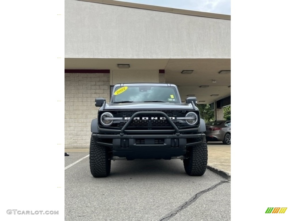 Carbonized Gray Metallic 2022 Ford Bronco Wildtrak 4x4 4-Door Exterior Photo #144157621