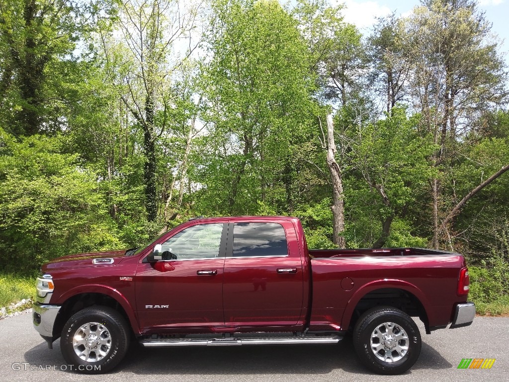 Delmonico Red Pearl 2022 Ram 2500 Laramie Crew Cab 4x4 Exterior Photo #144157633
