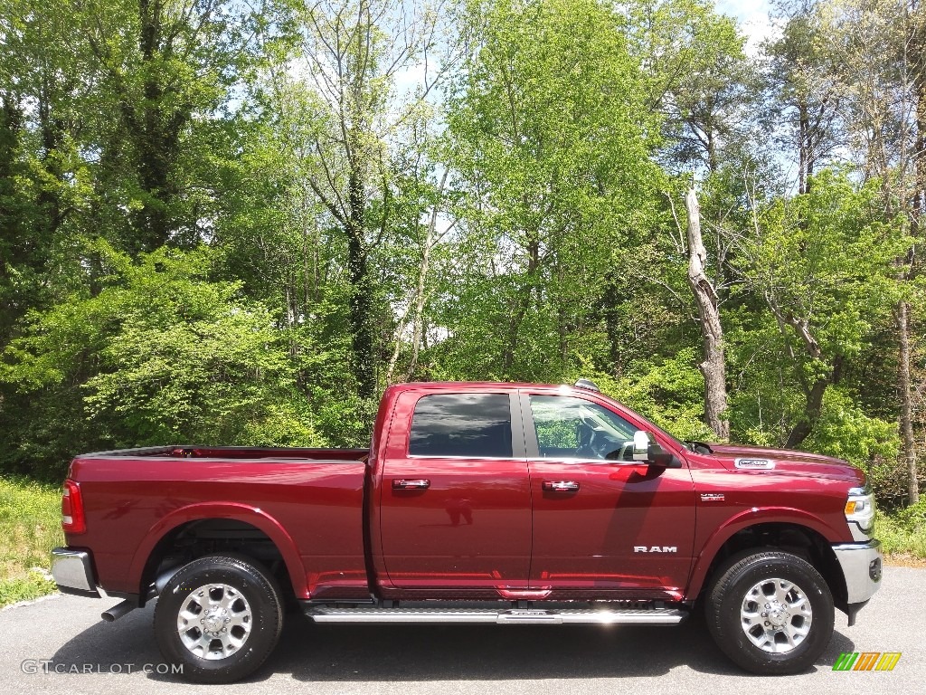 Delmonico Red Pearl 2022 Ram 2500 Laramie Crew Cab 4x4 Exterior Photo #144157684