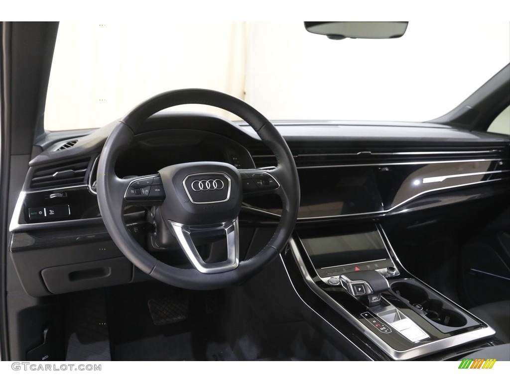 2020 Audi Q7 55 Prestige quattro Black Dashboard Photo #144158610