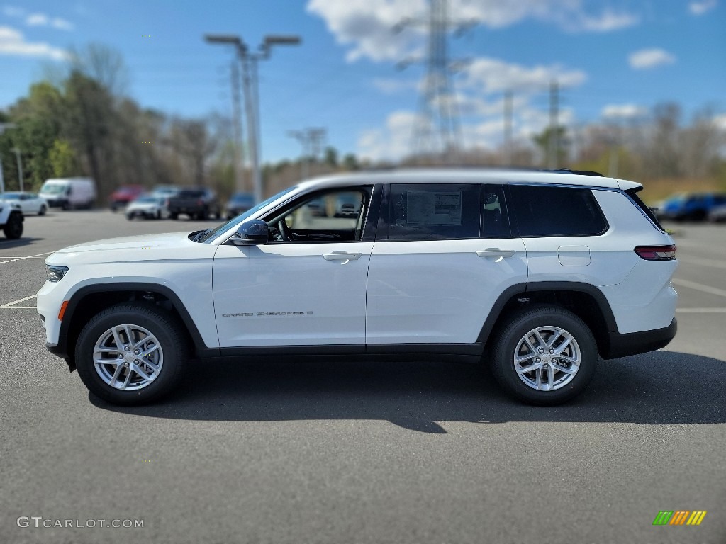 Bright White 2022 Jeep Grand Cherokee L Laredo 4x4 Exterior Photo #144159549