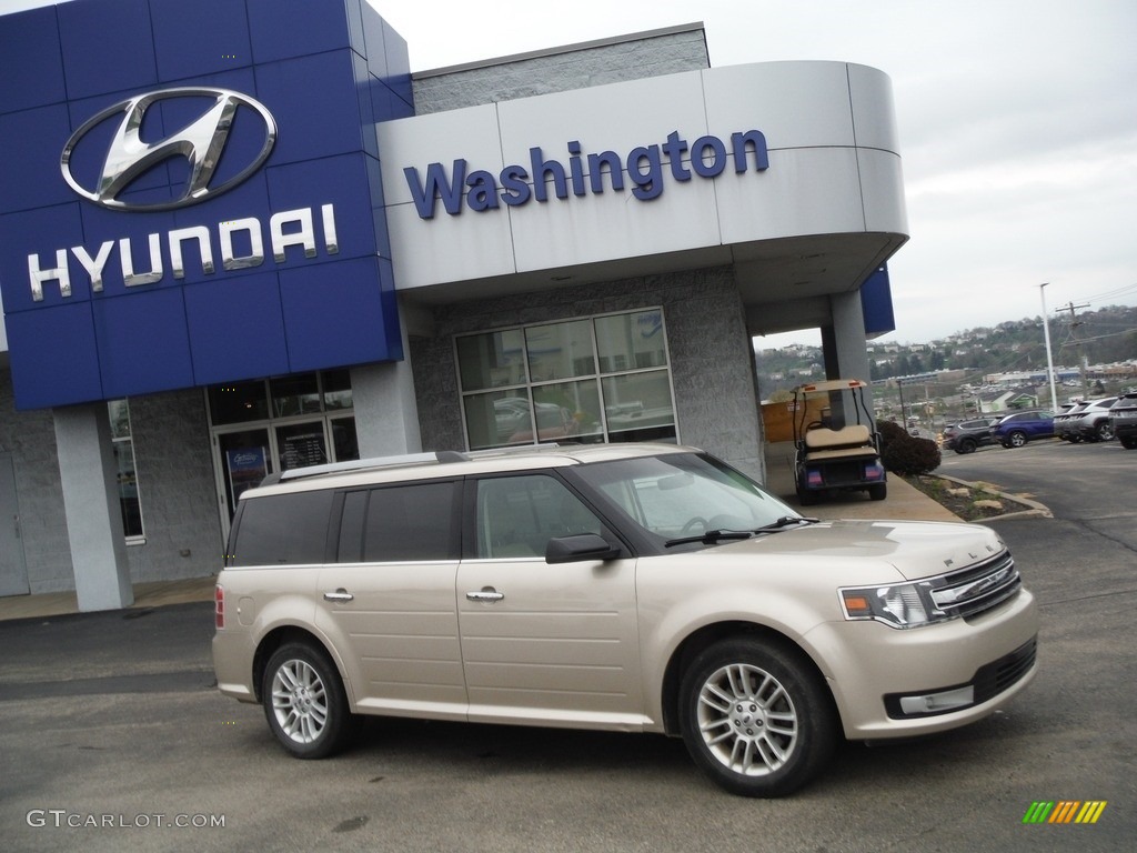 2018 Flex SEL AWD - White Gold / Charcoal Black photo #2