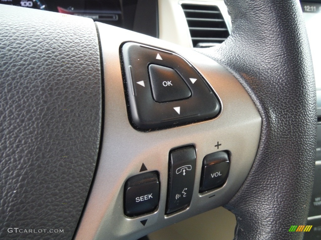 2018 Ford Flex SEL AWD Charcoal Black Steering Wheel Photo #144162904
