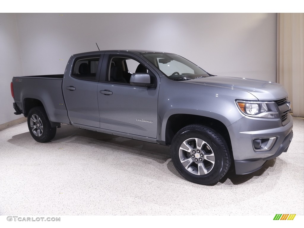 2018 Colorado Z71 Crew Cab 4x4 - Satin Steel Metallic / Jet Black photo #1