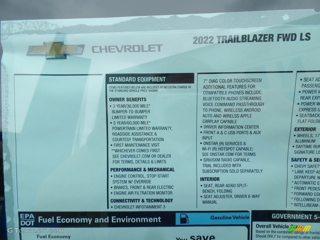 2022 TrailBlazer LS - Summit White / Jet Black/­Medium Ash Gray photo #44