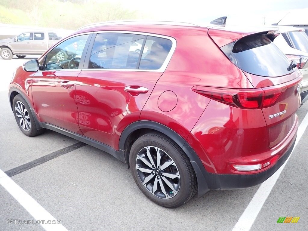 Hyper Red 2017 Kia Sportage EX Exterior Photo #144164374