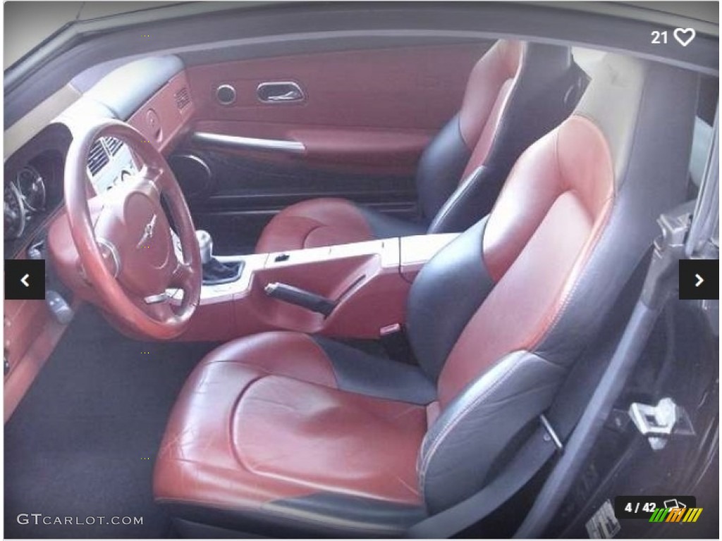Dark Slate Gray/Cedar Interior 2004 Chrysler Crossfire Limited Coupe Photo #144164389