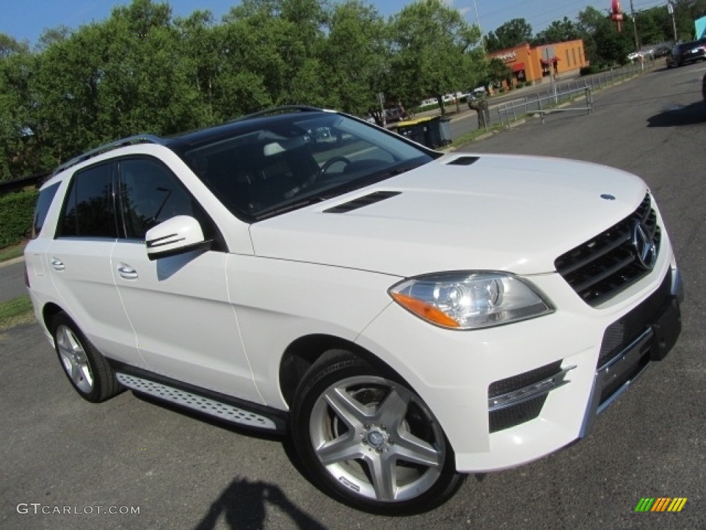2014 ML 350 4Matic - Polar White / Black photo #3