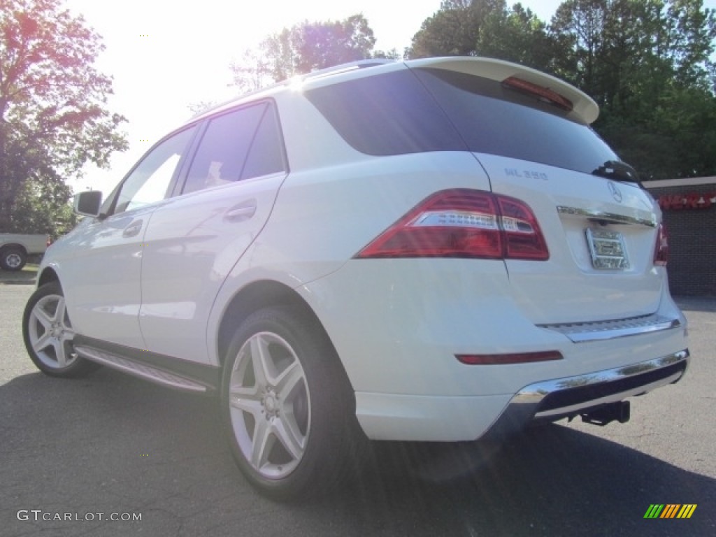 2014 ML 350 4Matic - Polar White / Black photo #8