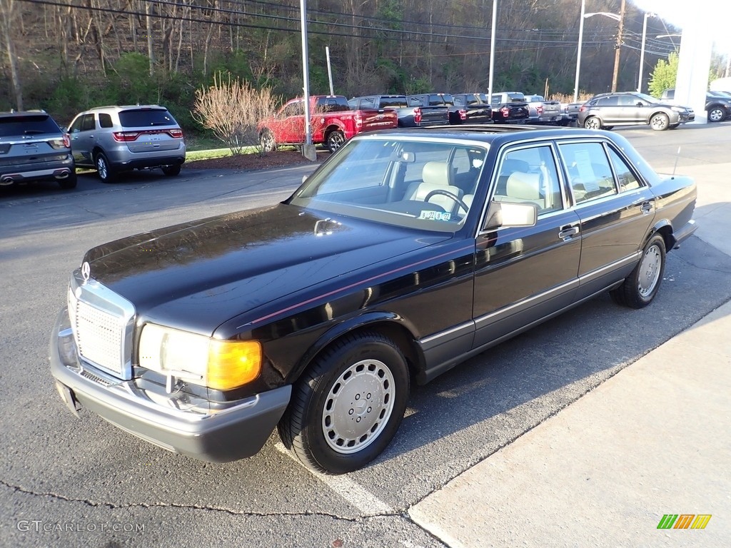 1990 420 SEL Sedan - Black / Gray photo #6
