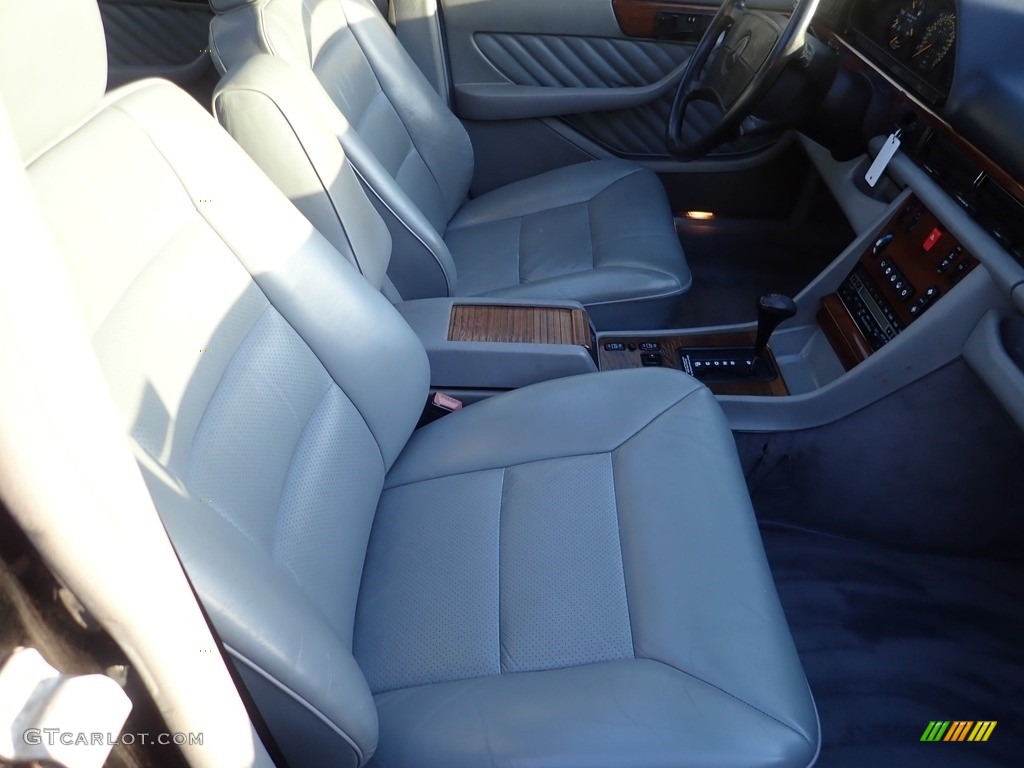Gray Interior 1990 Mercedes-Benz 420 SEL Sedan Photo #144170878