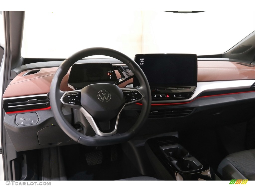 2021 Volkswagen ID.4 Pro S Galaxy Black Dashboard Photo #144170923