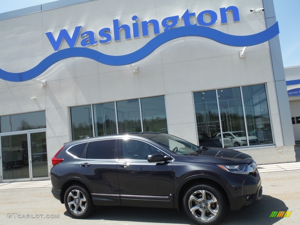 2019 CR-V EX AWD - Gunmetal Metallic / Gray photo #2