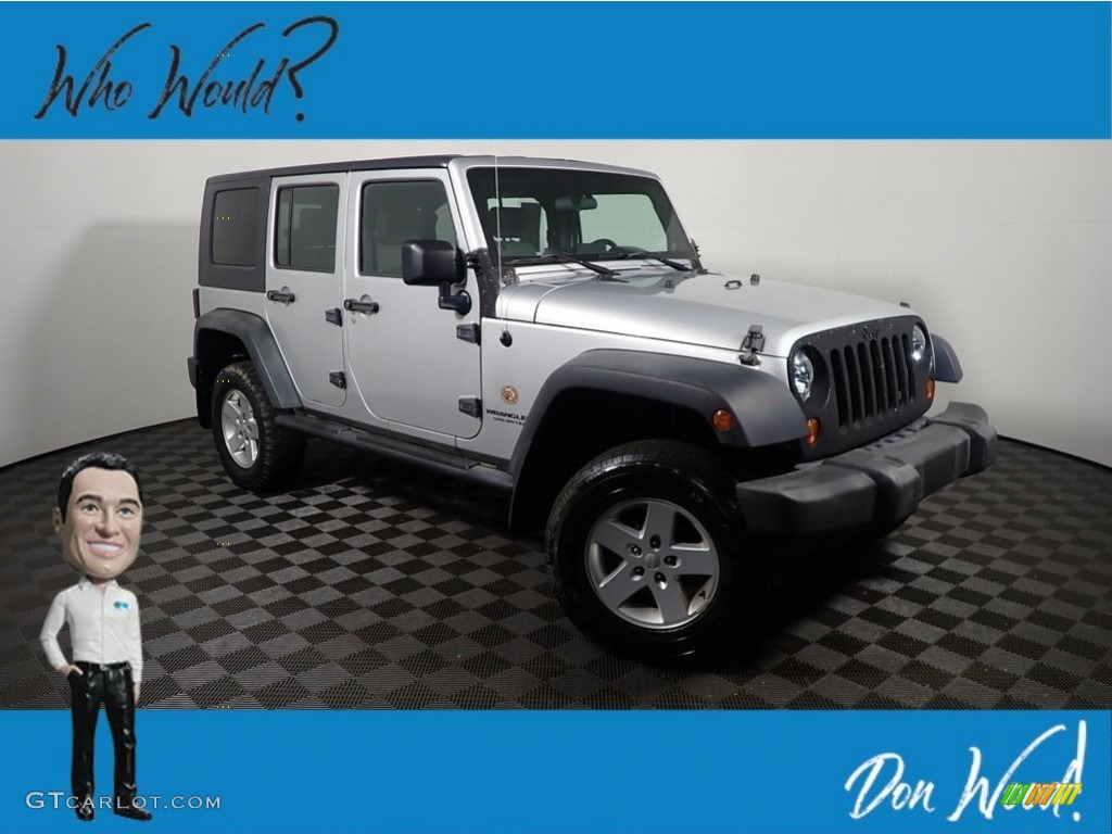 2008 Wrangler Unlimited X 4x4 - Bright Silver Metallic / Dark Slate Gray/Med Slate Gray photo #1