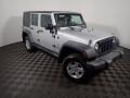 Bright Silver Metallic - Wrangler Unlimited X 4x4 Photo No. 3