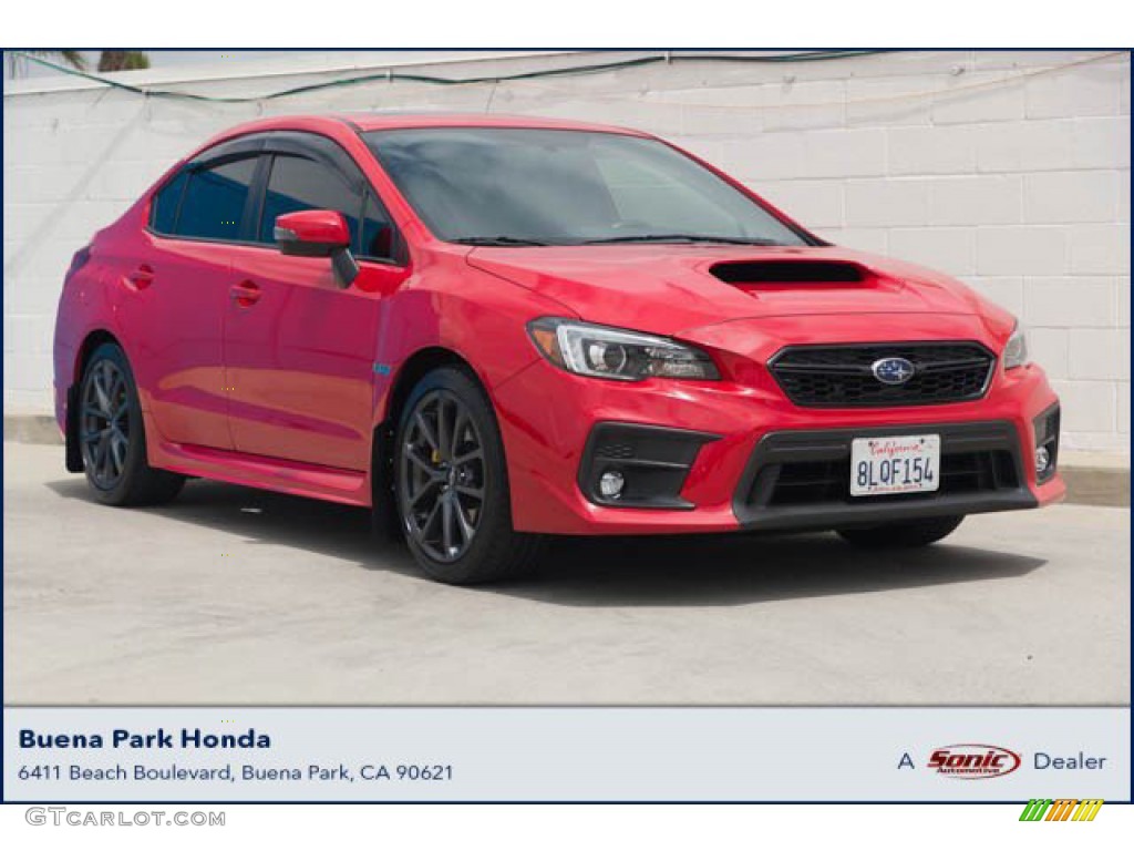 2019 WRX Limited - Pure Red / Carbon Black photo #1