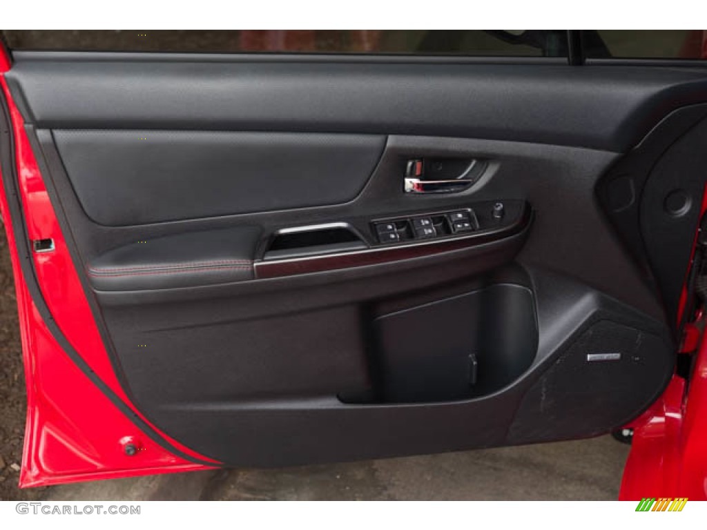 2019 Subaru WRX Limited Carbon Black Door Panel Photo #144174532