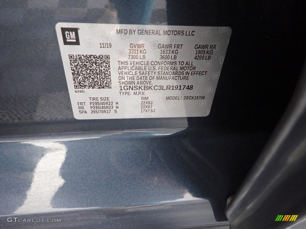 2020 Tahoe LT 4WD - Shadow Gray Metallic / Jet Black photo #37