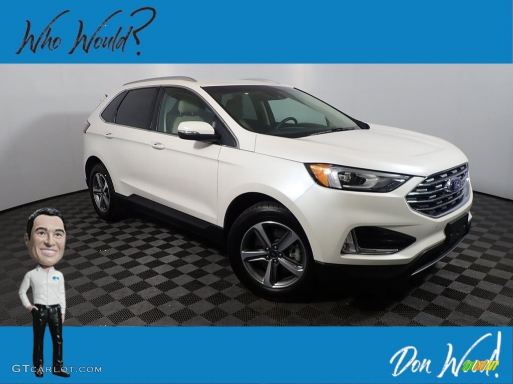 2019 Edge SEL AWD - Oxford White / Dune photo #1