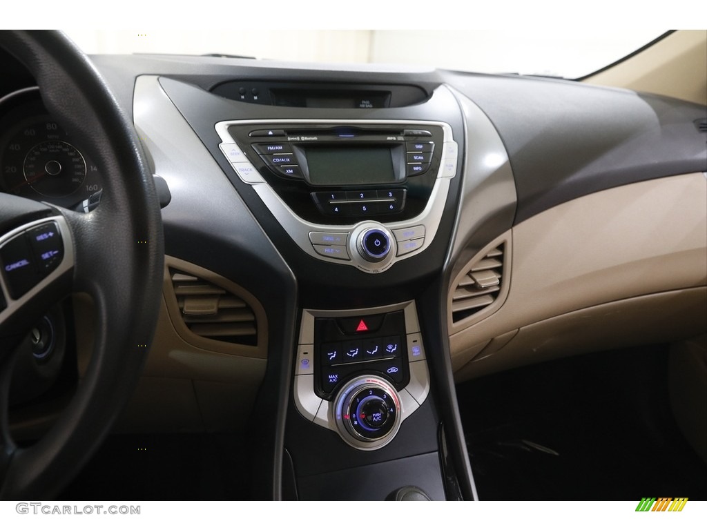 2012 Elantra GLS - Blue Sky Metallic / Beige photo #9