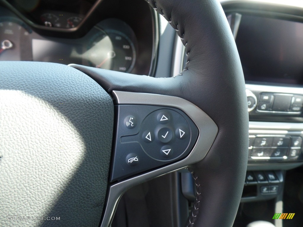 2022 Chevrolet Colorado Z71 Crew Cab 4x4 Jet Black Steering Wheel Photo #144177802