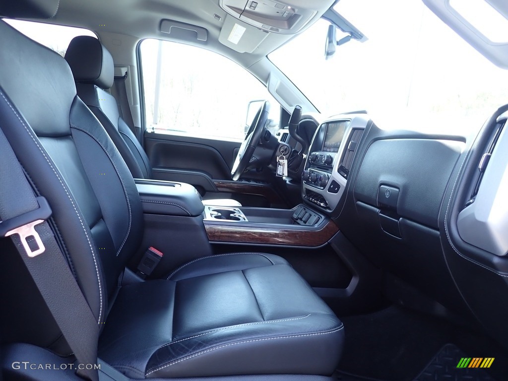 Jet Black Interior 2016 GMC Sierra 2500HD SLT Crew Cab 4x4 Photo #144178330