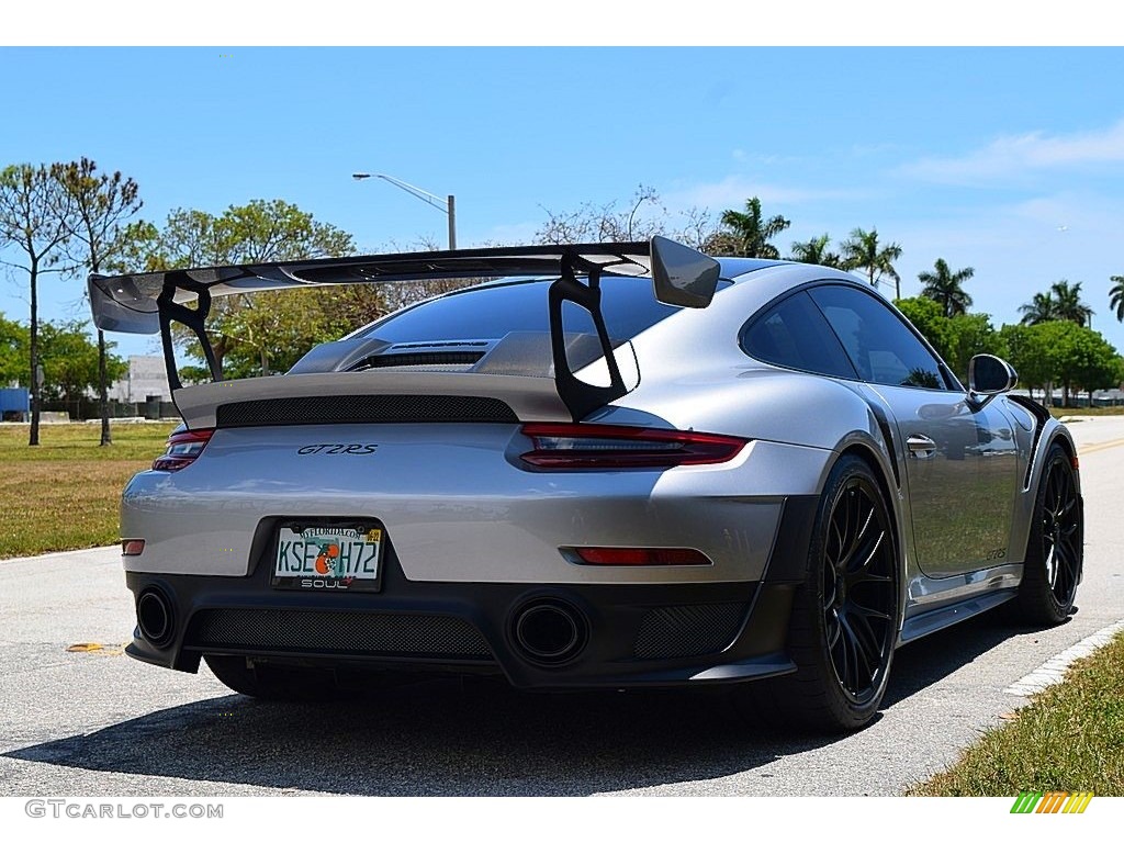 2018 911 GT2 RS Weissach Package - GT Silver Metallic / Black w/Red Alcantara photo #6
