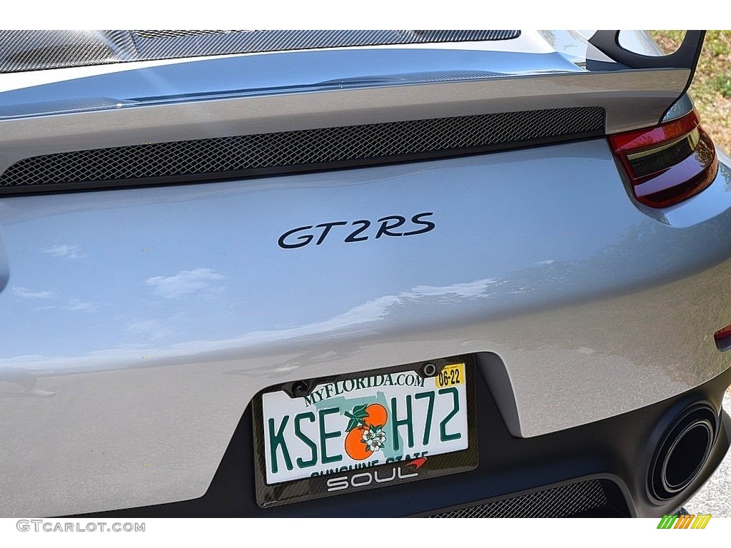 2018 911 GT2 RS Weissach Package - GT Silver Metallic / Black w/Red Alcantara photo #9