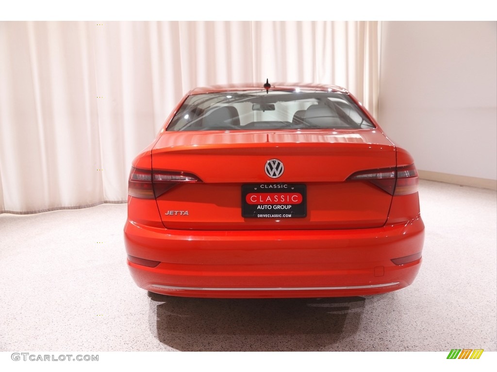 2019 Jetta S - Habanero Orange / Storm Gray photo #17