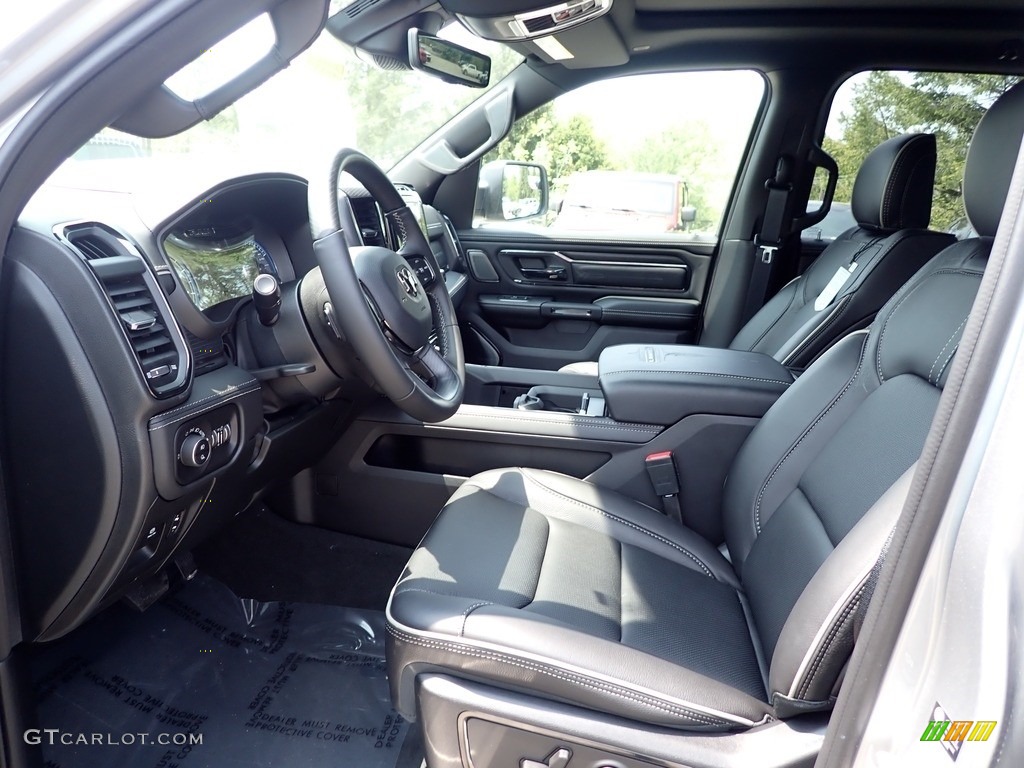 Black Interior 2022 Ram 1500 Limited Crew Cab 4x4 Photo #144186243