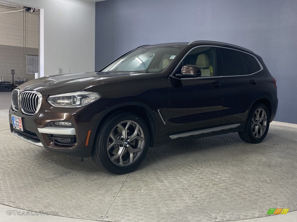 2020 X3 sDrive30i - Terra Brown Metallic / Canberra Beige/Black photo #3