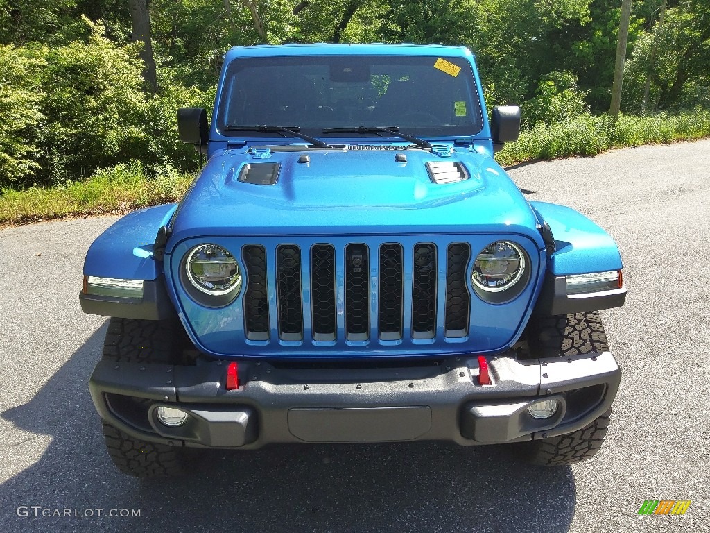 2021 Gladiator Rubicon 4x4 - Hydro Blue Pearl / Black photo #3