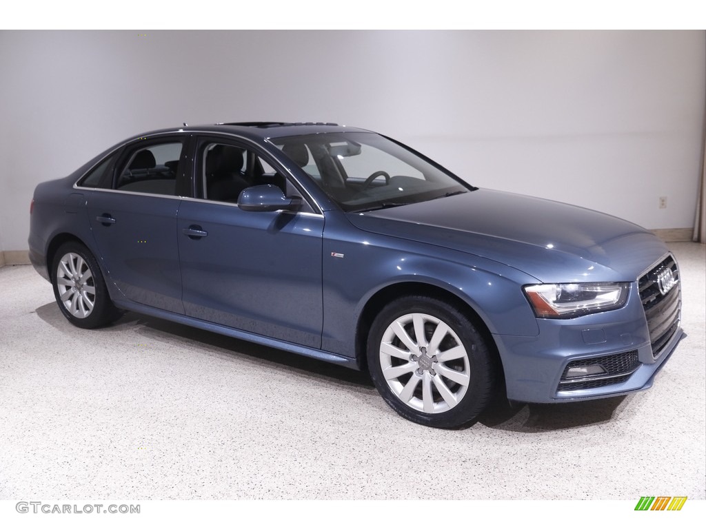 2015 A4 2.0T Premium quattro - Utopia Blue Metallic / Black photo #1