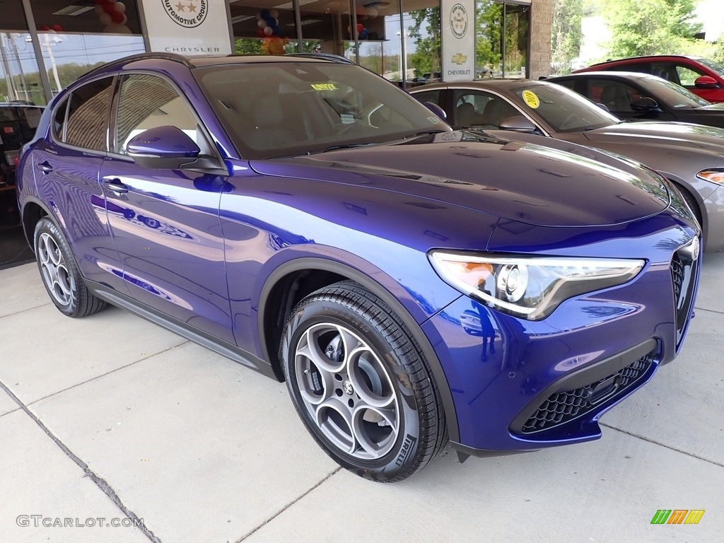 2022 Stelvio Sprint AWD - Anodized Blue Metallic / Black photo #5